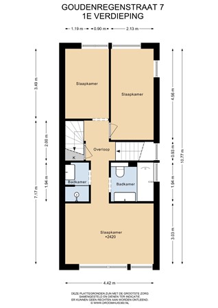 Floorplan - Goudenregenstraat 7, 1431 RR Aalsmeer
